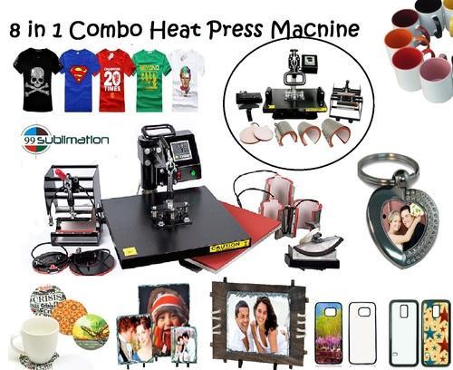 8IN1 combo heat press machines for sale fabrication heat transfer printing process t shirt sublimation pressing