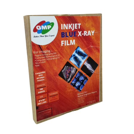 GMP Medical X- Ray Blue Medical Inkjet Film (8 x 10) compatible with Canon, Epson Printers