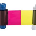 Orphicard Half Panel Ribbon (YMCKOKO) Color Ribbon & Cleaning Roller 300 images per roll