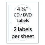 GMP Inkjet 2-Up CD Glossy Labels (100 Sheets)