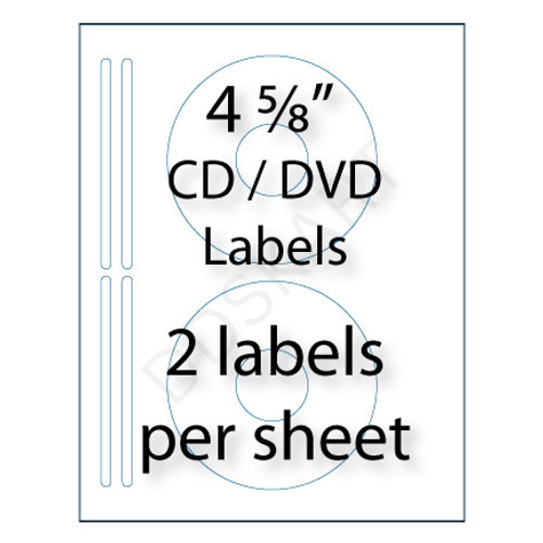 GMP Inkjet 2-Up CD Glossy Labels (100 Sheets)
