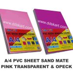 GMP A4 PVC Book Binding SHEET SAND MATTE- SET ( PINK )
