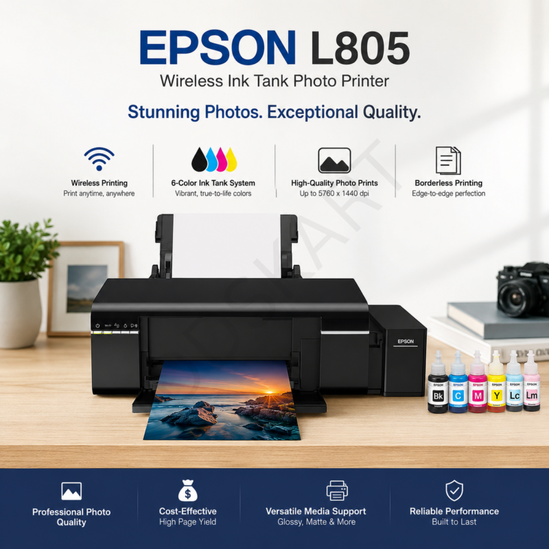 Epson L805 Wireless Ink Tank Color Photo Printer