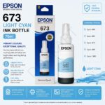 Epson 673 Light Cyan Ink Bottle (Original) 70ML