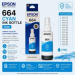 Epson 664 Cyan Ink Bottle (Original) 70ML