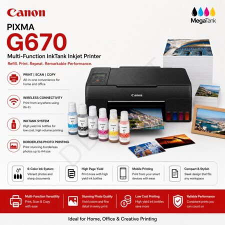 Canon PIXMA G670 Multi-Function InkTank Inkjet Printer