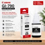 Canon GI-790 Black Ink Bottle (Original) , 135ML