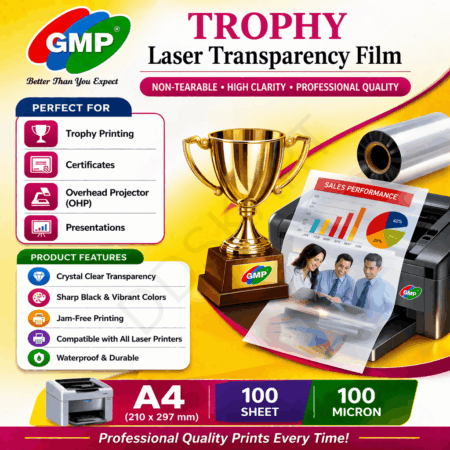GMP A4 Laser OHP Transparency Film (100 Sheets) – Trophy & Award Printing