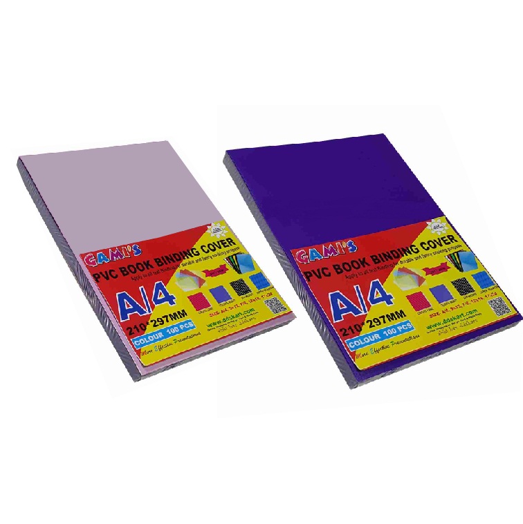 GMP A4 PVC Book Binding Sheet Sand Matte-Set (Violet )