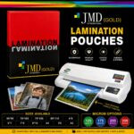 JMD Gold Laminating Pouches – Glossy Waterproof Sheets – 125/175/250/350 Micron Variants