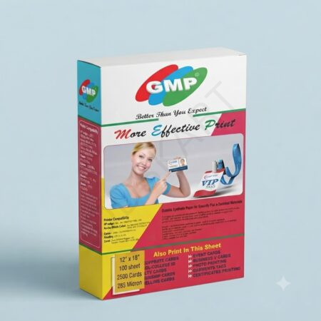 GMP Non-Tearable LMO Synthetic Paper for Laser Printer – 125/175/200/250 Micron Waterproof Sheets | A4 A3 12×18 13×19 | ID Card, Menu, Tag Printing, Compatible with All Laser Printers