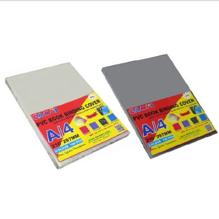 GMP A4 PVC Book Binding SHEET SAND MATTE- SET( GRAY)
