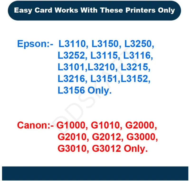 GMP 870 Micron Nano Easy Card Inkjet PVC Card for Epson for Epson L3110, L3150, L3250, L3210, L3216 Series