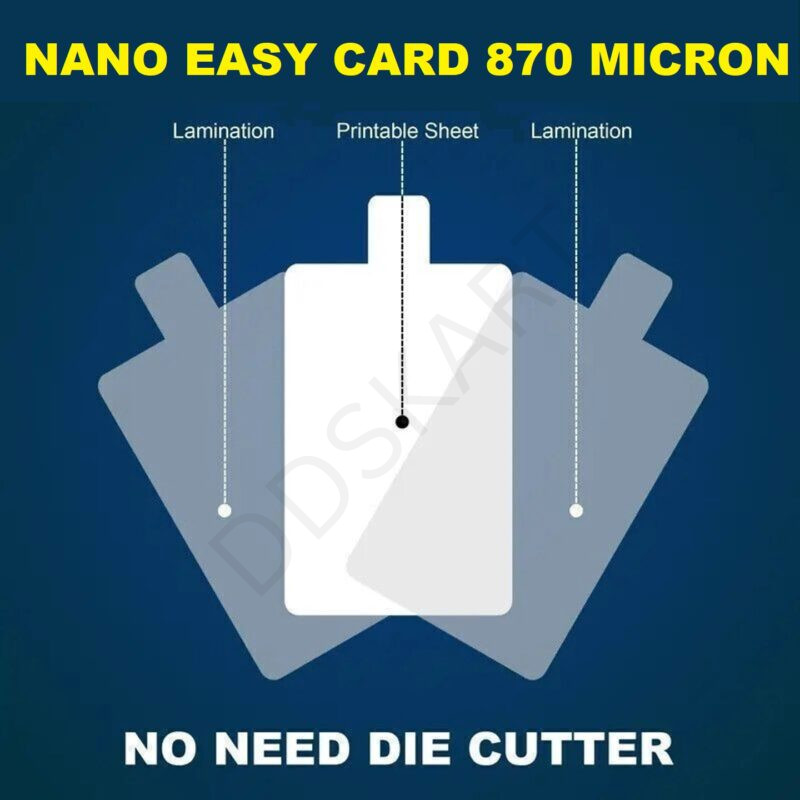 GMP 870 Micron Nano Easy Card Inkjet PVC Card for Epson for Epson L3110, L3150, L3250, L3210, L3216 Series