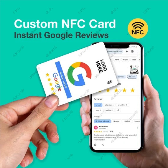 GMP NFC Business Cards | Blank Printable | White NTAG | 213 CHIP | Memory upto 888 characters (URLs, Texts, Google reviews,etc) | Compatible with Android/IOS NFC