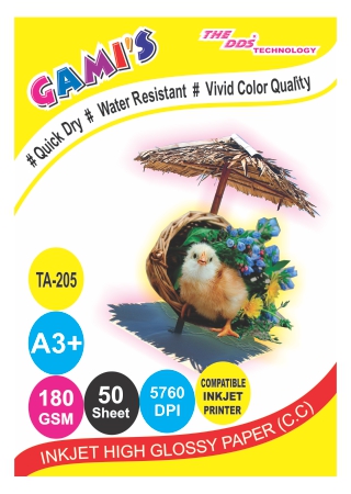 GAMI'S 13x19 Inkjet Photo Glossy Paper 180gsm(50 sheets)