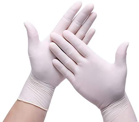 Disposable Latex Gloves, Comfortable to Wear Cleaning Gloves 100Pcs Neutral (Medium)