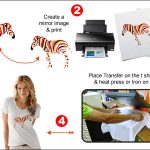 DDS T-shirts Light Fabric Inkjet Transfer Paper A4 Size 05 Pcs Pack