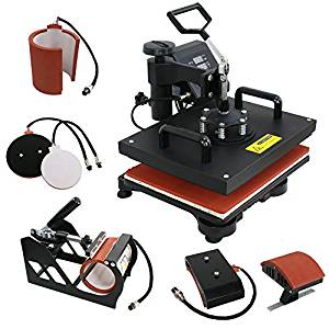 5IN1 combo heat press machines for sale fabrication heat transfer press machine printing process t shirt sublimation pressing
