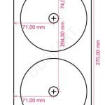 GMP Inkjet 2-Up CD Glossy Labels (100 Sheets)
