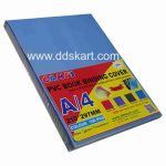 GMP A4 PVC Book Binding SHEET SAND MATTE ( BLUE TRANSPARENT)