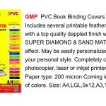 GMP A4 PVC Book Binding SHEET SUPER DIAMOND - SET ( ORANGE)