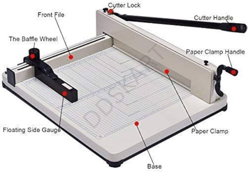 GMP A3/A4 18 Inch Blade Manual Paper Cutting Machine | Heavy Duty Guillotine & Ream Cutter Paper Trimmer for Office, Printing & Binding | Steel Body Paper Cutter (A3, A4, FS Size Compatible)