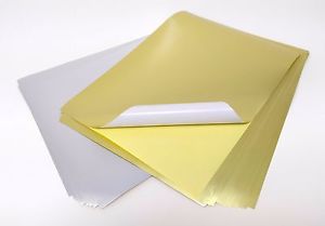 GMP A4 Golden/Silver Momento Sheet (2 in 1) Sticker Paper For Trophy -100 sheet