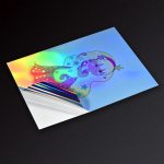 GMP Printable inkjet Printing A4 Holographic Self-Adhesive Sticker Paper Waterproof HD Printing Vinyl Paper for Ink Jet Printer, 20 Sheet