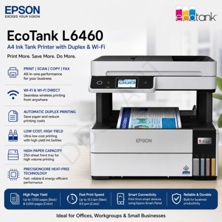 Epson EcoTank L6460 A4 Inktank Printer with Duplex & Wi-Fi