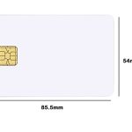 GMP Thermal printable all Smart ID Cards PVC Big Chip SLE4428/ISSI 4428 Contact IC Card for Thermal Printers (Pack of 10) (85.5mm x 54mm)