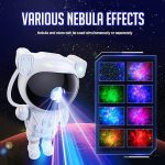 GMP Cosmic Astronaut Galaxy Projector – 360° Rotating Nebula Night Light with Remote Control & Timer for Kids, Adults, Bedrooms, Parties, Gifts.