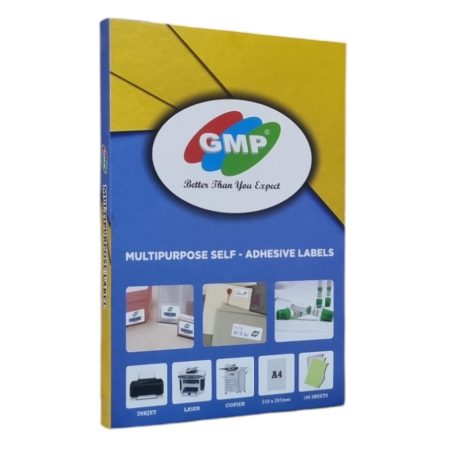 GMP Multipurpose Label for Inkjet/Laser Printer  in A4 Sheet (100 Sheet)