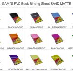 GMP A4 PVC Spiral Book Binding Sheet Sand Matte-Set