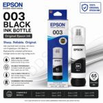 Epson 003 Black Ink Bottle - 65 ml (Original)-C13T00V198