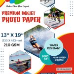 GMP 210gsm High Glossy Inkjet Photo Paper 13×19 Inches (50 sheets)