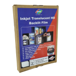 GMP Translucent Backlit Film Sheets (20 Sheets) – Printable with Inkjet & Laser Printers (8x12, 12x18)
