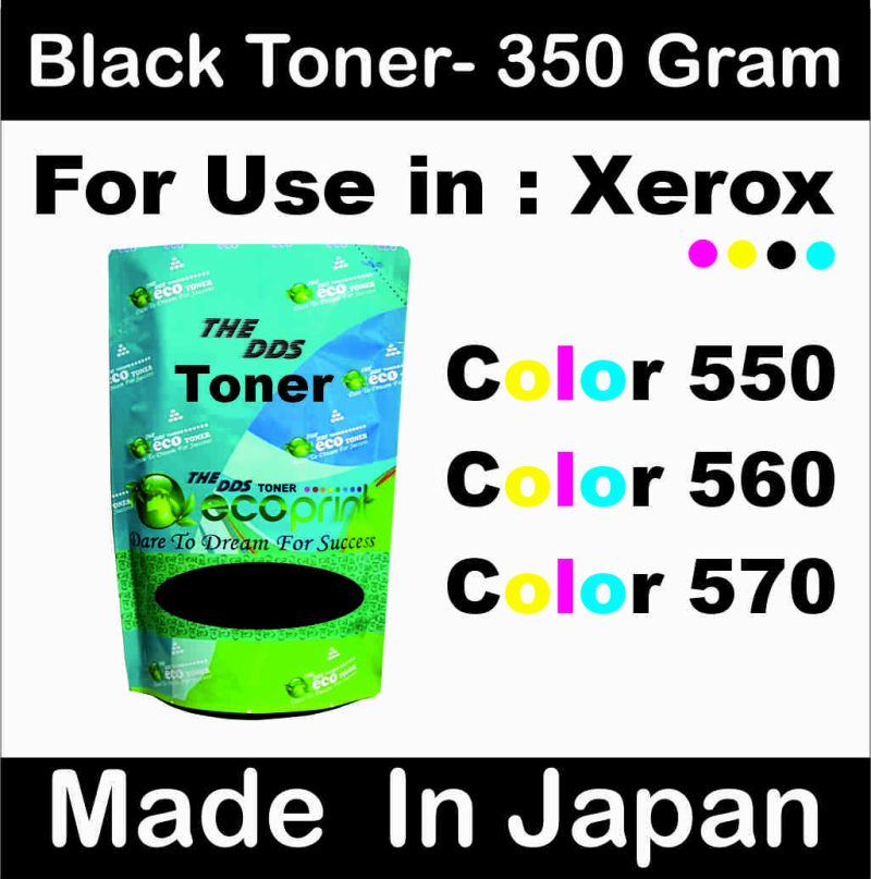 Black Toner (Japan) For Use In : Xerox Color 550, Color 560, Color 570 (350g)