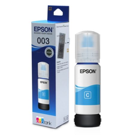 Epson 003 Cyan Ink Bottle – 65 ml (Original)-C13T00V298