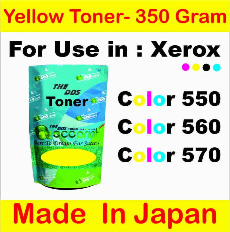 Black Toner (Japan) For Use In : Xerox Color 550, Color 560, Color 570 (350g)