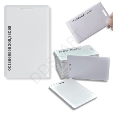 GMP RFID ID Cards 25 Pcs | Thick RFID Card | 125khz Proximity Card Office Employees ID Badge | RFID AccessCard for essl Biometric Attendance IDCard | PVC Smart Card with Vertical Slot Hole Punch