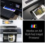 Rc- 265 gsm Premium RC Glossy Photo Paper Roll (12'', 20'' , 24'' , 36'' x 30 meters) Wide Format Inkjet print (2025 New Upgrade, plastic film layer in the back, more durable more waterproof, no easy to get wrinkle)