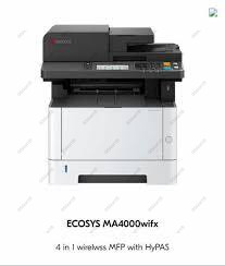 Kyocera Ecosys MA4000x Heavy-Duty Monochrome Multi-Function Printer – Copy, Print, Scan