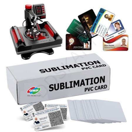 GMP White SUBLIMATION ID CARD BLANK PVC | SUBLIMATION PVC ID CARD | PACK OF 250 Pcs | Finishing Quality | Non-Foldable | Waterproof