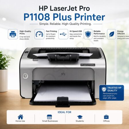 HP Laserjet Pro P1108 Plus Printer ,Single Function ,Print, Hi-Speed USB