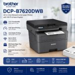 Brother Printer DCP- B7620DWB All in One Monochrome Laser Printer, Wi-Fi & Auto Duplex