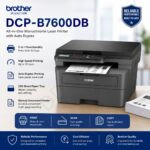 Brother Printer DCP-B7600DB All in One Monochrome Laser Printer & Auto Duplex