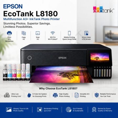 Epson EcoTank L8180 Multifunction A3+ InkTank Photo Printer