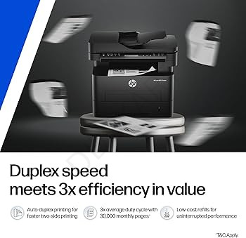 HP 323sdnw Auto Duplex WiFi Laser Printer with ADF, Print Scan Copy , LCD Display