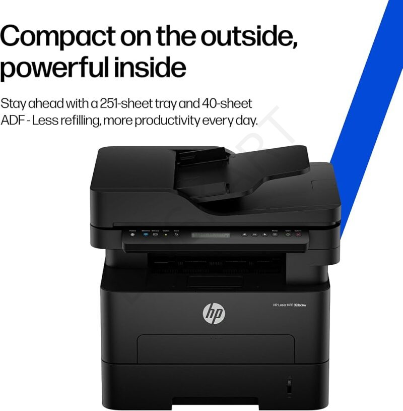 HP 323sdnw Auto Duplex WiFi Laser Printer with ADF, Print Scan Copy , LCD Display